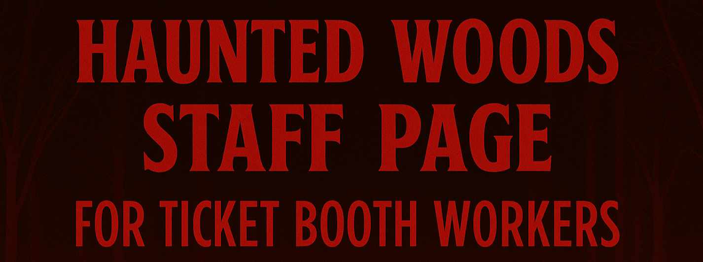 Haunted Woods Staff Page Banner